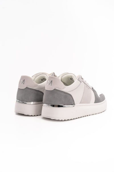 MALLET MENS HOXTON LITE WHITE GREY SNEAKER