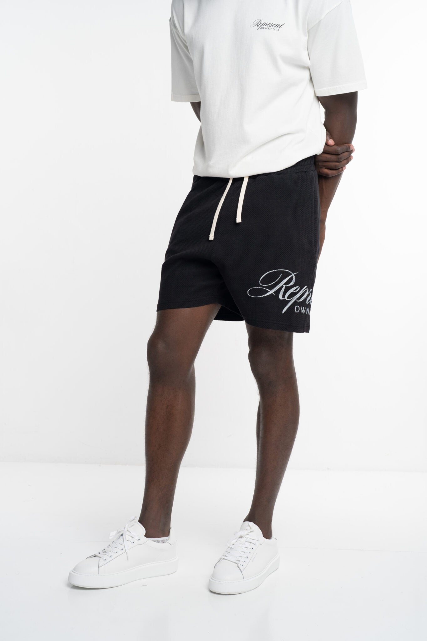 REPRESENT MEN’S OWNERS CLUB SCRIPT MESH SHORTS