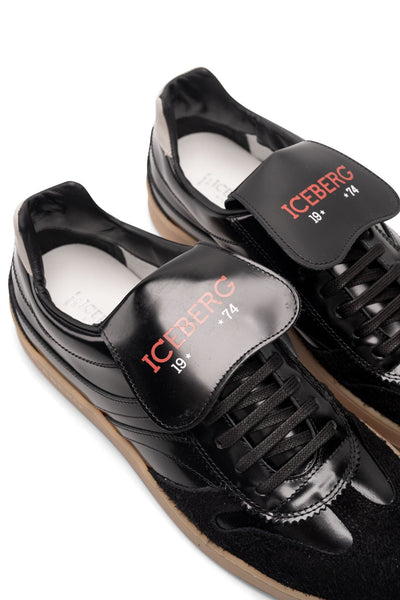 ICEBERG MEN’S BLACK SNEAKER
