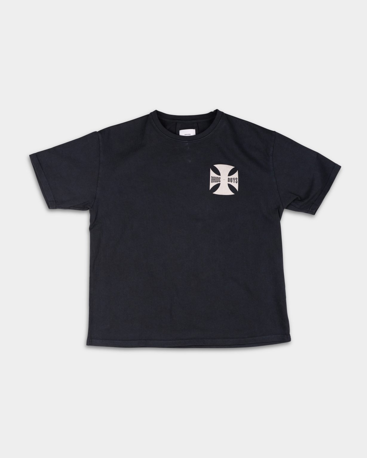 RHUDE MEN’S BOYS TEE VINTAGE BLACK