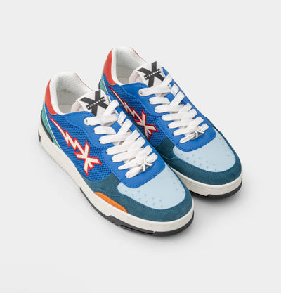 JR MEN’S SNEAKERS SUEDE LIGHT PETROL 27314 CP A