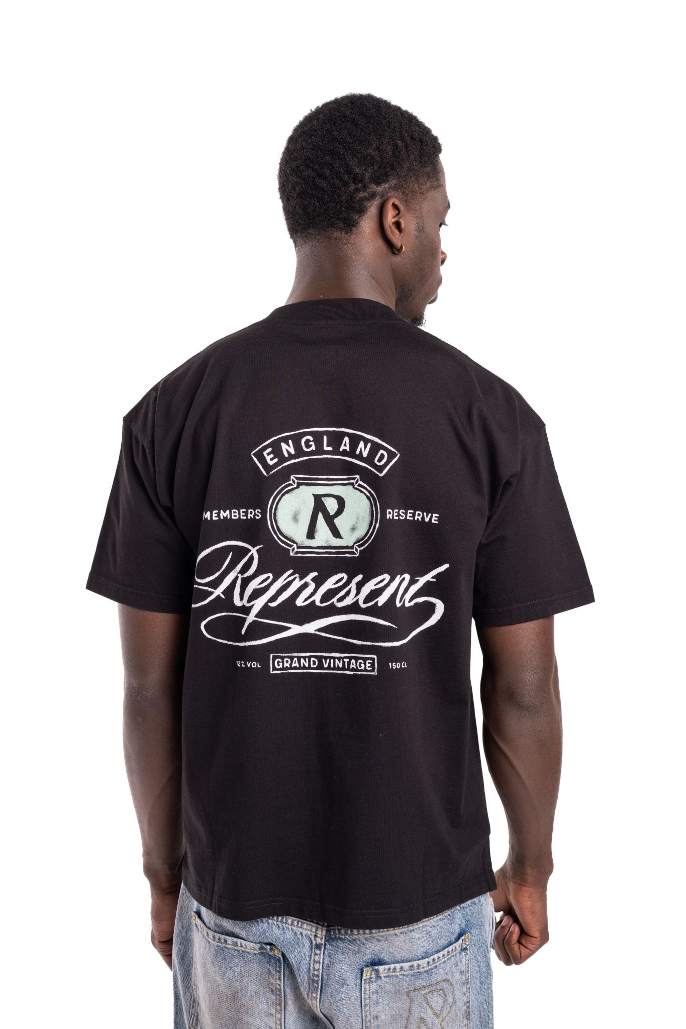 REPRESENT MEN’S GRAND VINTAGE HAND DRAWN T-SHIRT