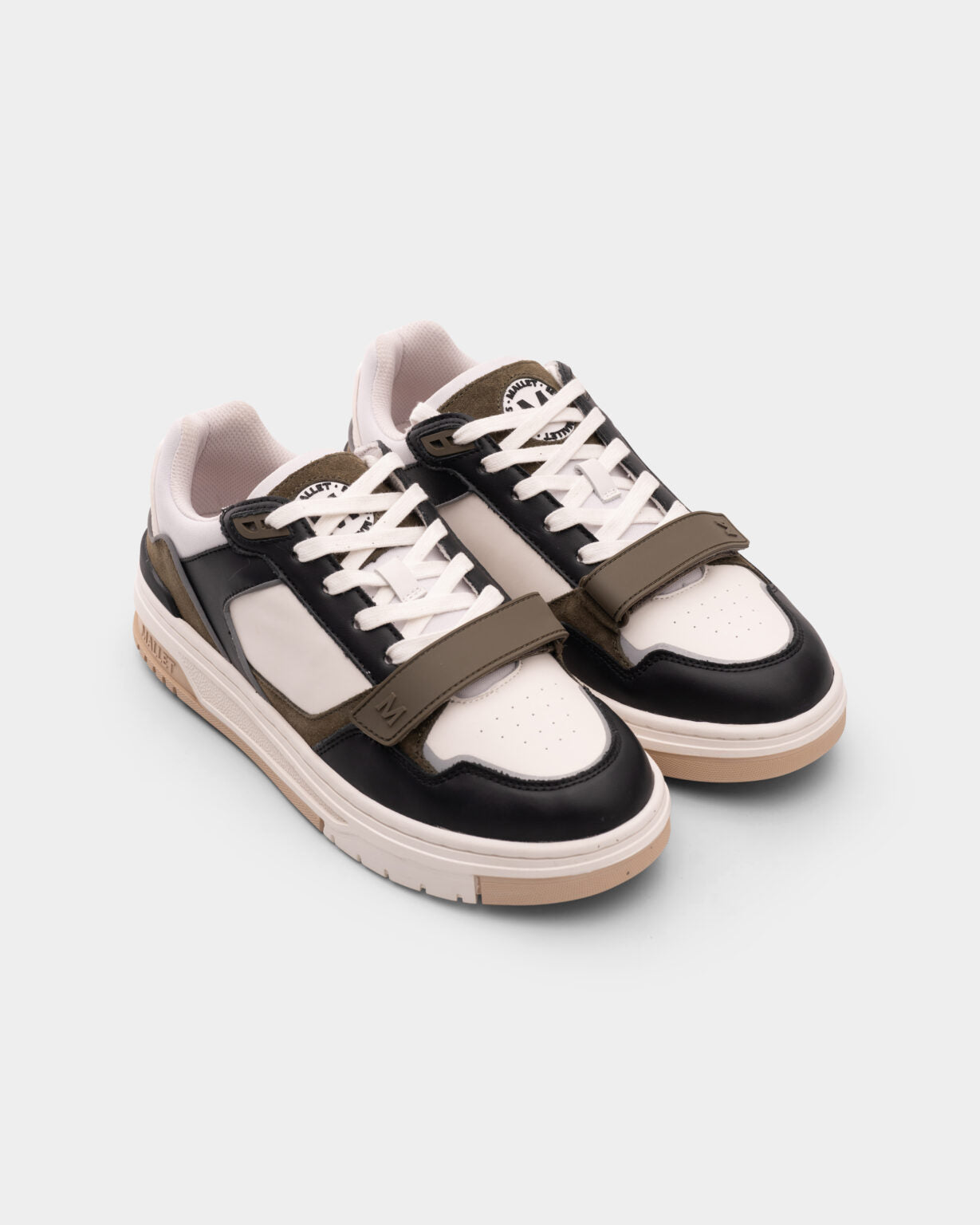 MALLET MEN’S CARLTON STRAP BLACK KHAKI SNEAKER