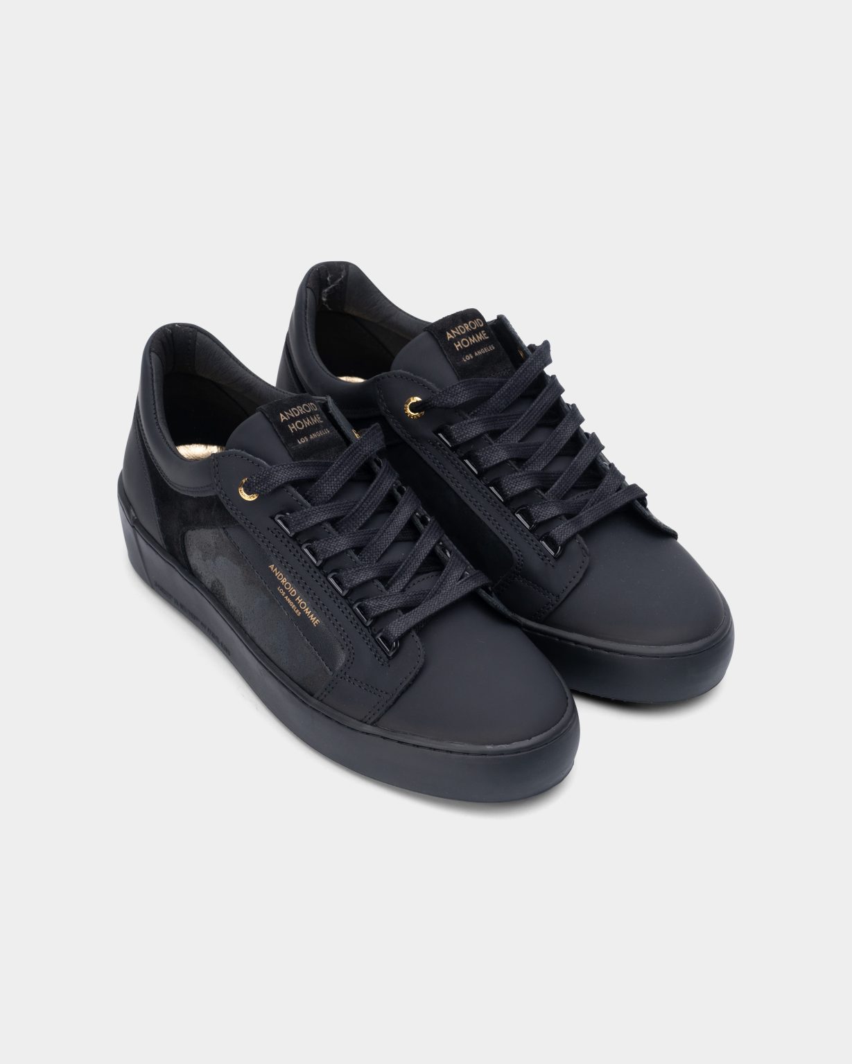 ANDROID HOMME SNEAKER VENICE BLACK GOMA CAMO SUEDE