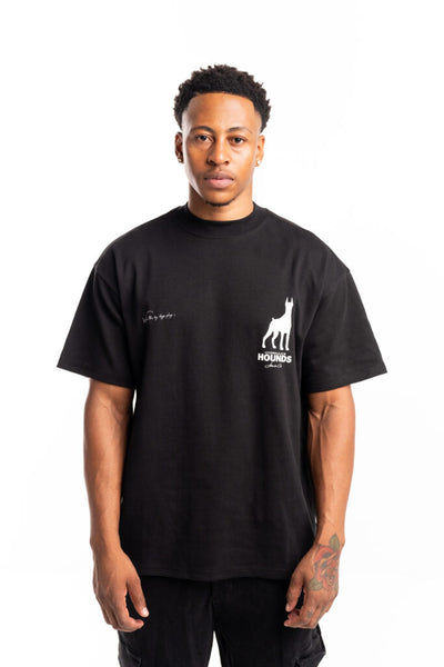 Hydraulics Oversized Hounds Dobermann tee black AW25OST Hounds Black