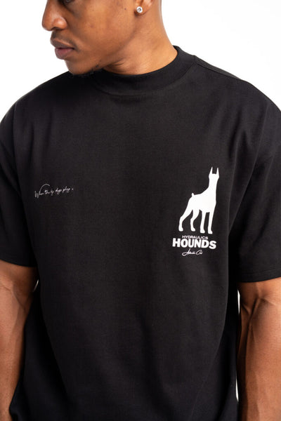 Hydraulics Oversized Hounds Dobermann tee black AW25OST Hounds Black