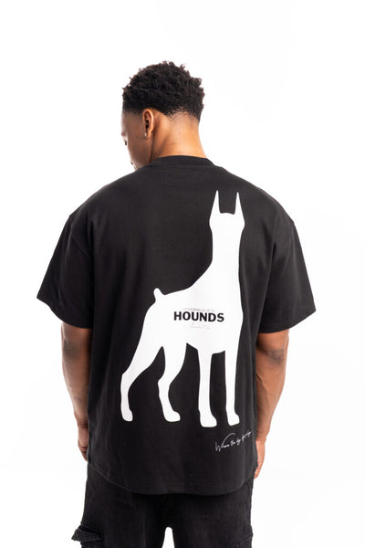 Hydraulics Oversized Hounds Dobermann tee black AW25OST Hounds Black