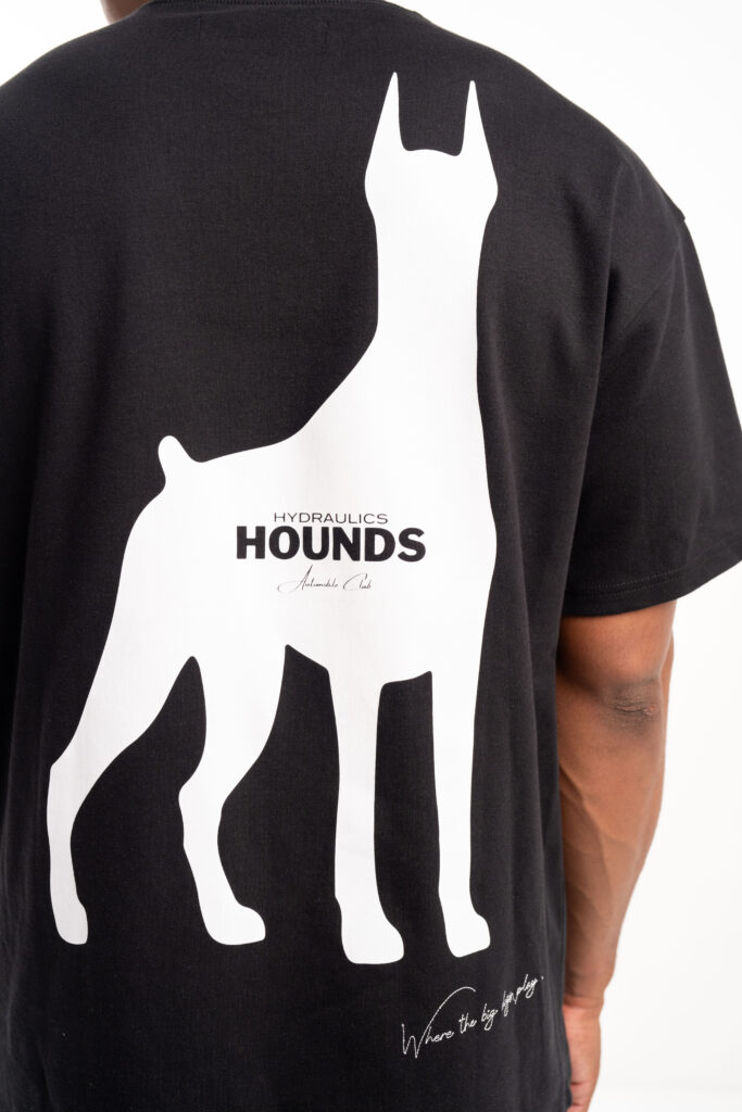 Hydraulics Oversized Hounds Dobermann tee black AW25OST Hounds Black