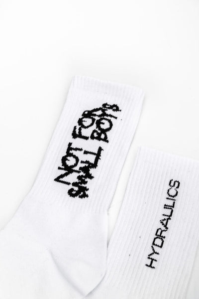 Hydraulics Not For Small Boys Men’s Socks White