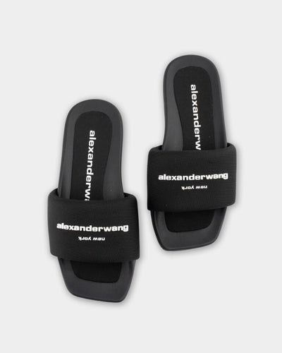 (Core) Alexander Wang Aw Pool Slide Black Nylon 30221S059 001